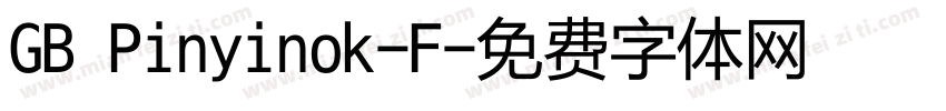 GB Pinyinok-F字体转换